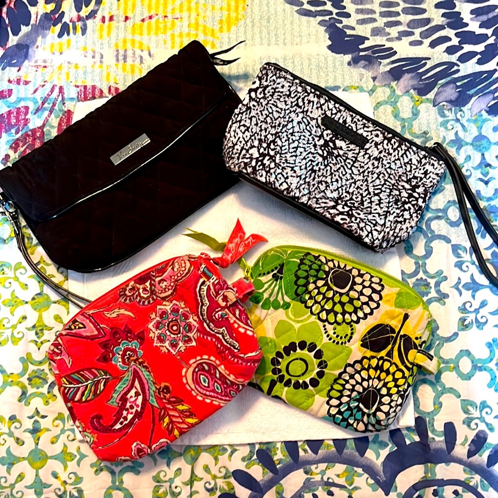 Vera Bradley Cosmetic Bags - Set of 4